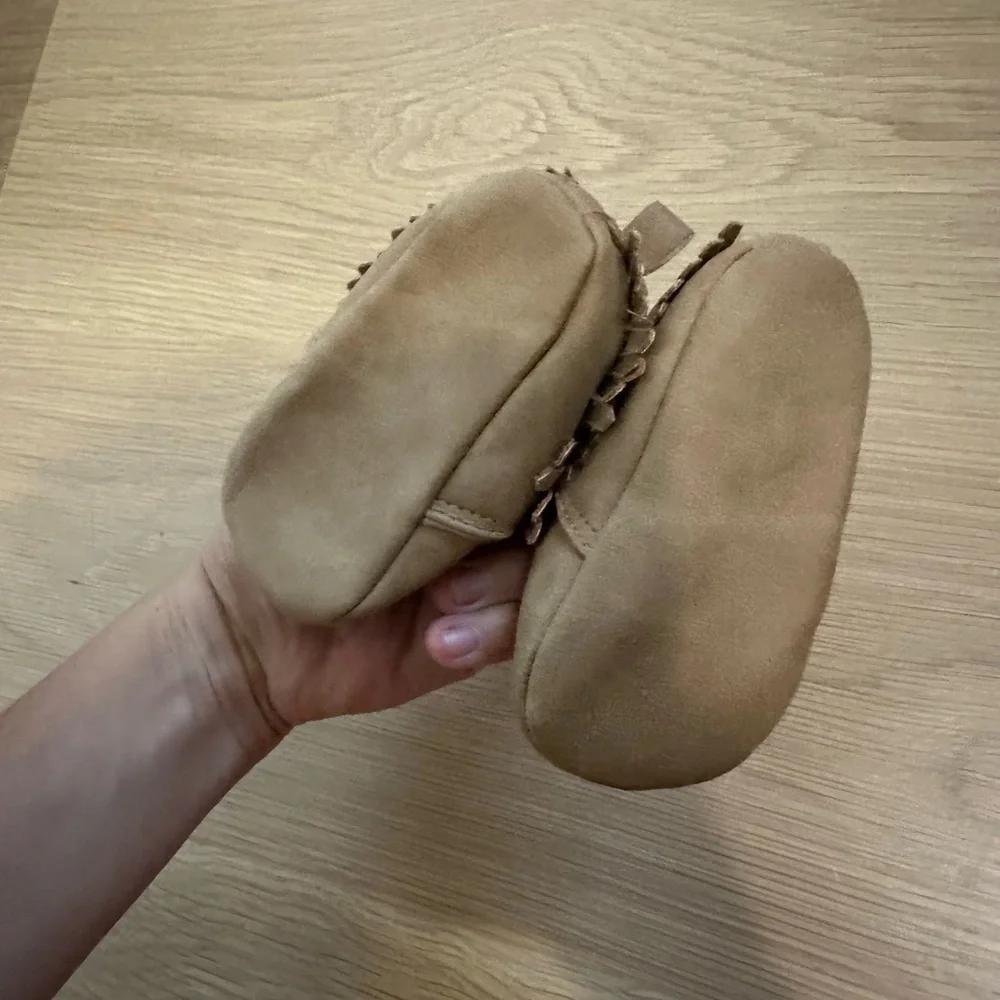 Carters Tan Kids Moccasins